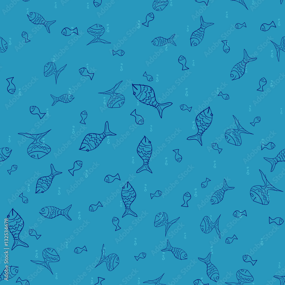 random sampless pattern of the sketches fish random sampless pattern of the sketches fish