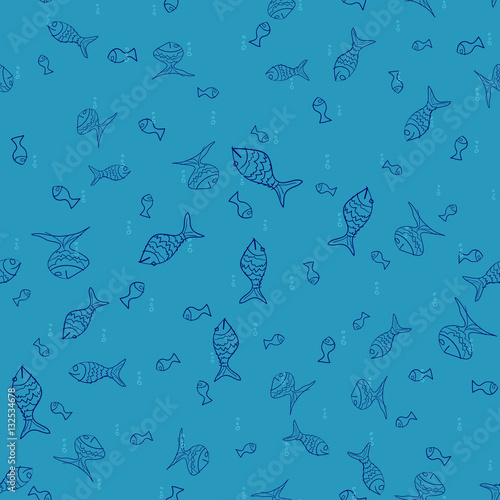 random sampless pattern of the sketches fish