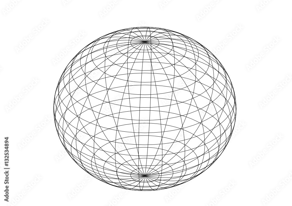 Vettoriale Stock sphère en perspective 3d Adobe Stock