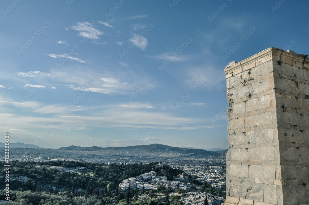 The View on Athens from Propylaea