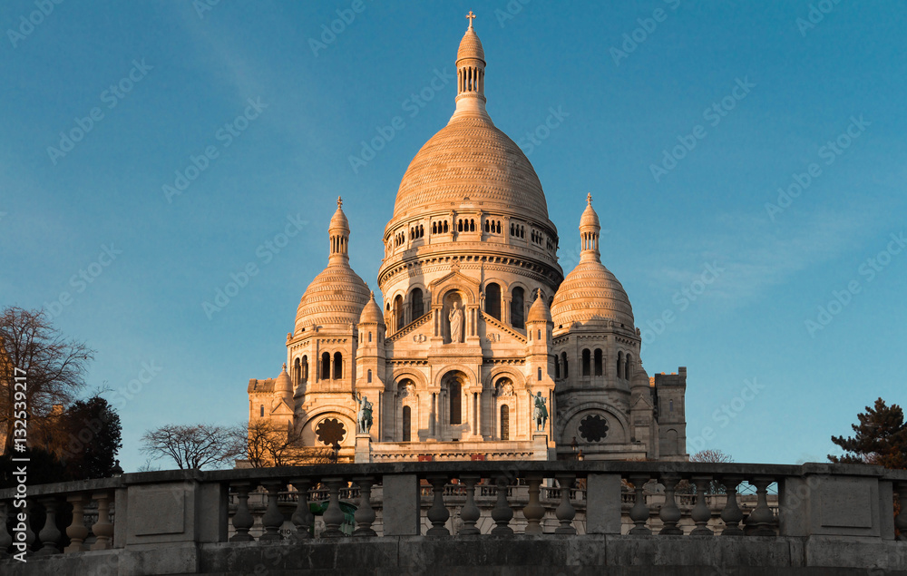 The basilica Sacre Coeur, Paris, France.