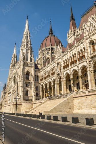 Parliament building in Budapest in sunny ,summer day .Hungary © dannywilde