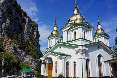 Orthodox Church on the cliff near Yalta, Crimea