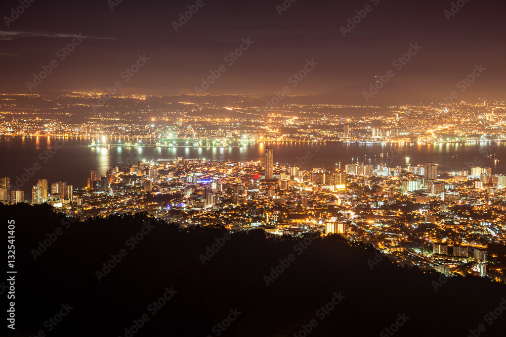 George Town city view from Penang Hill George Town city view from Penang Hill