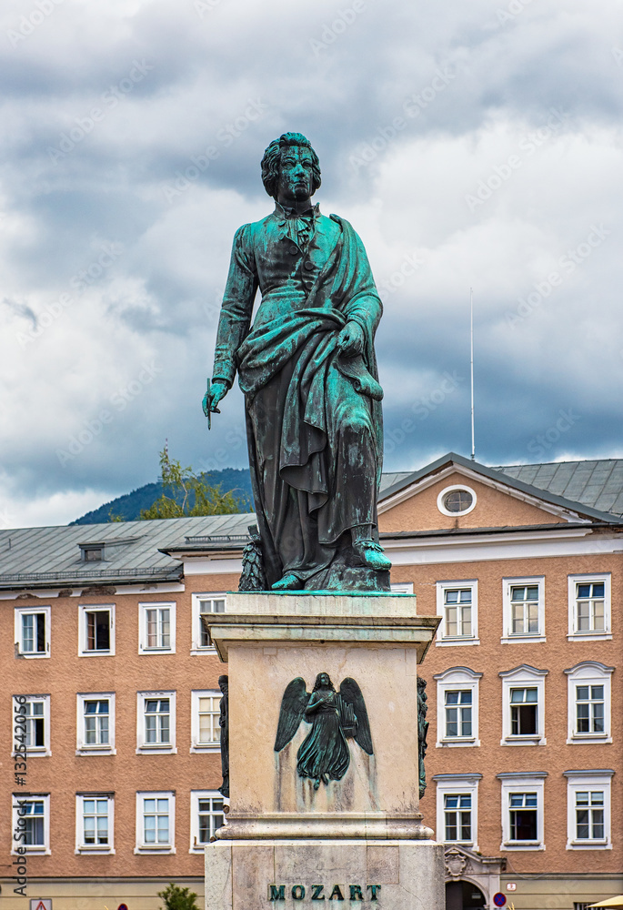 Mozart statue on Mozart Square