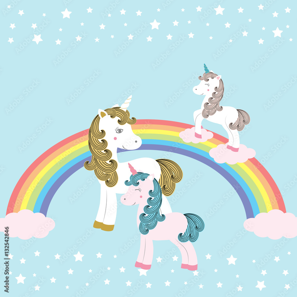 Unicorns - vector illustration Unicorns - vector illustration