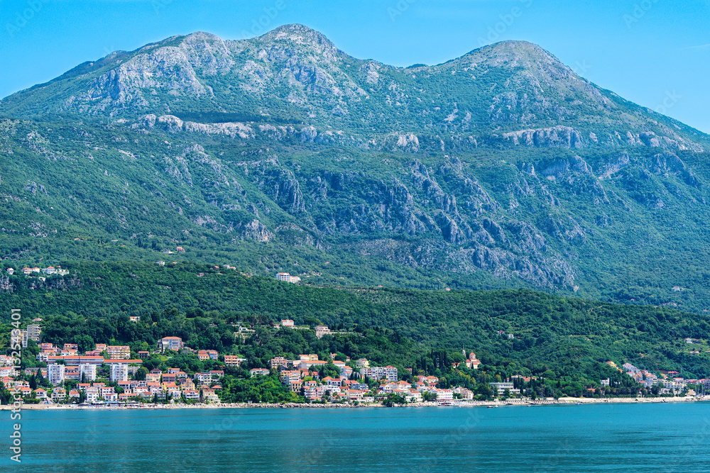 Coastline in Kotor, Montenegro