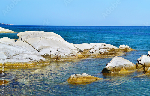 Soutsini beach at Kymi village Euboea Greece