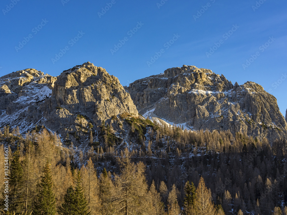 Fototapeta premium Tramonto sulle Dolomiti