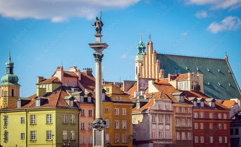 Obraz premium Rynek Starego Miasta w Warszawie