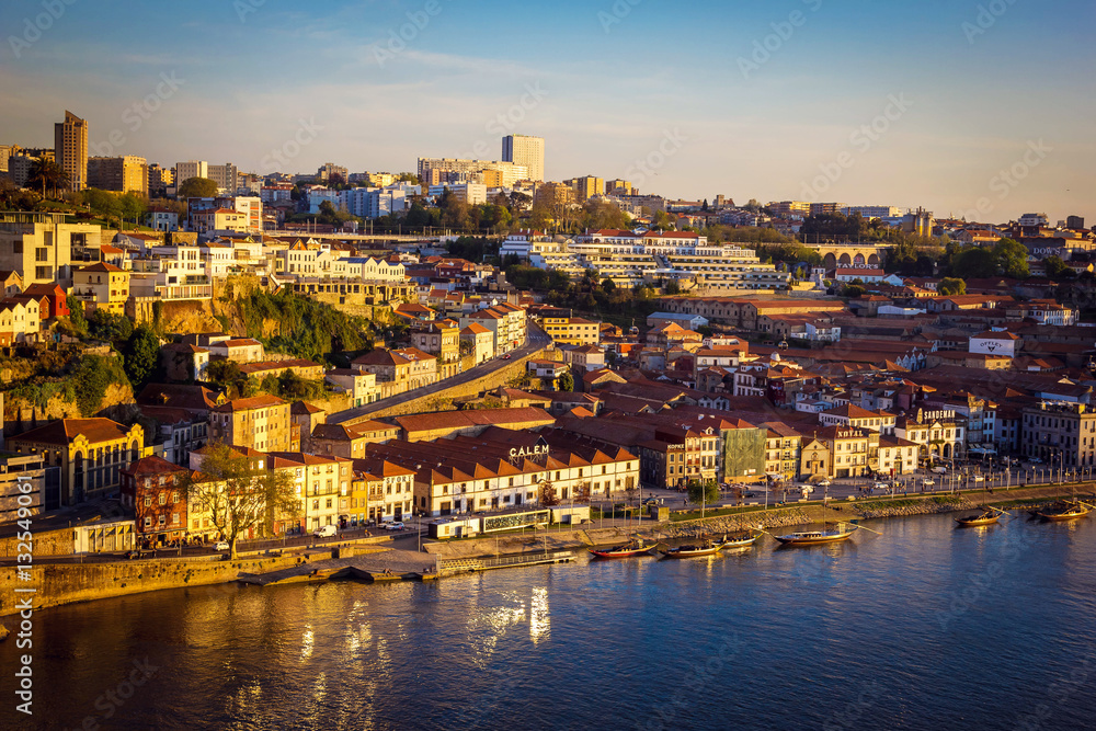 View towards wine cellars of Porto