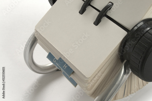 Address Rolodex empty closer copyspace
