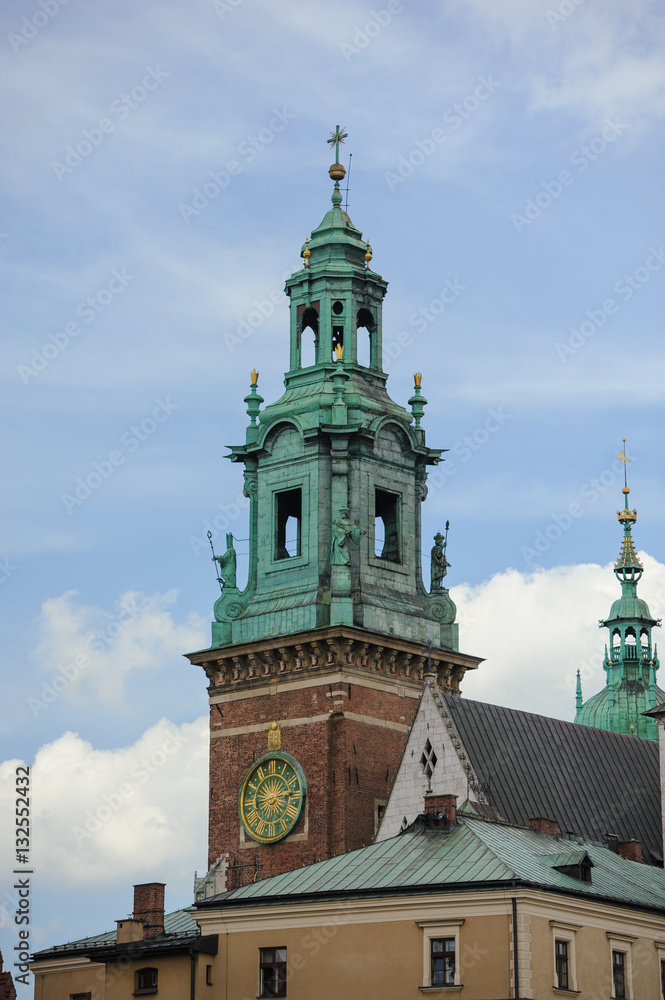 Wawel Royal Castle in Krakow, Poland.