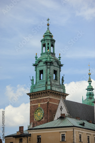 Wawel Royal Castle in Krakow, Poland.