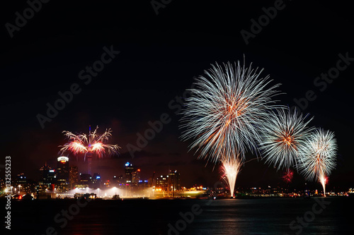 Fireworks over Auckland City New Zealand © Gareth