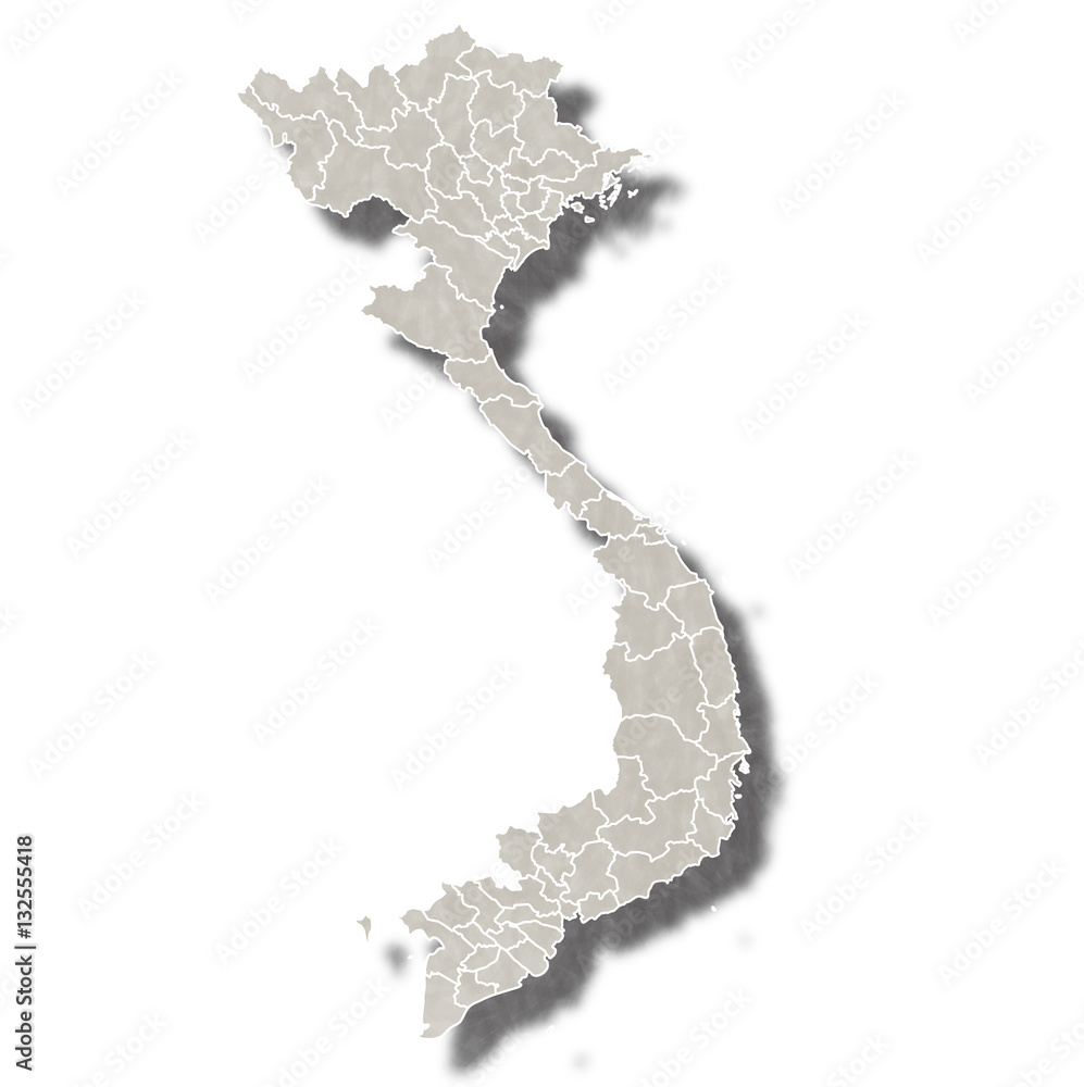 ベトナム 地図 都市 アイコン Stock Vector | Adobe Stock
