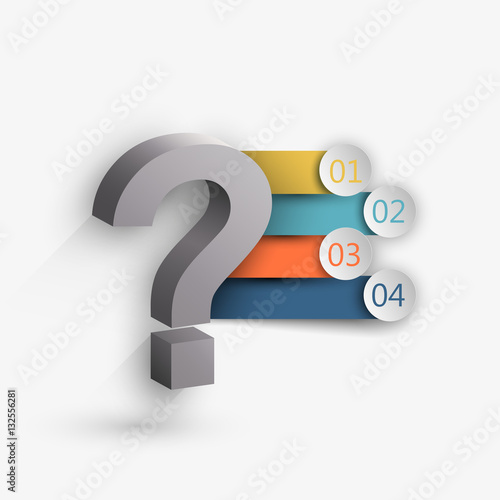 Modern questions element Infographic