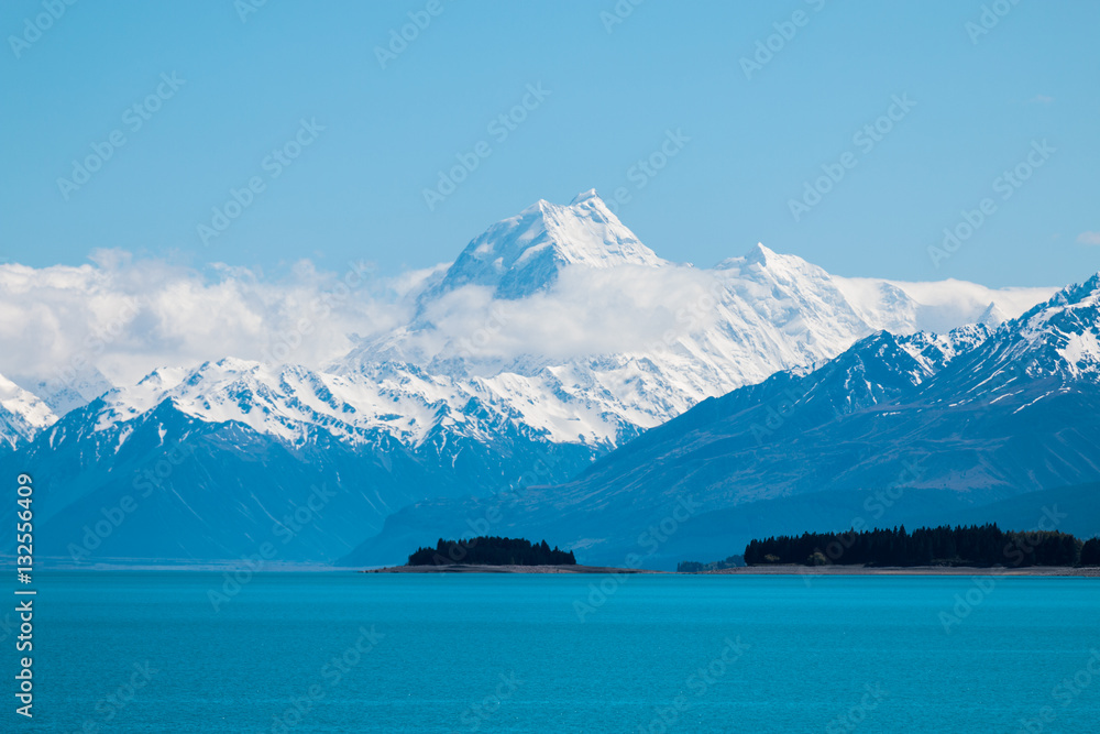 Mount Cook From Lake Pukaki, New Zealand