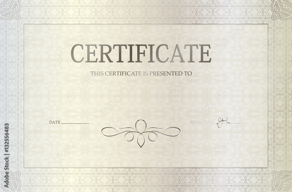 Pattern award certificate