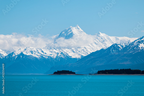 Mount Cook From Lake Pukaki, New Zealand