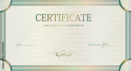 Pattern award certificate