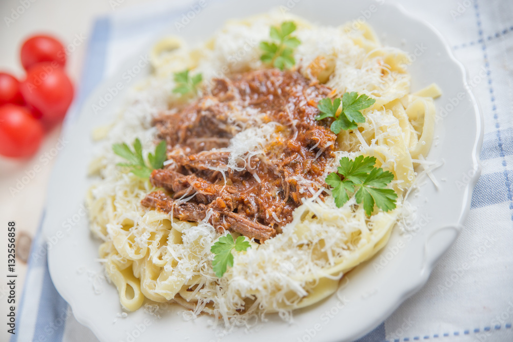 Pasta mit Bolognese Sauce Pasta mit Bolognese Sauce
