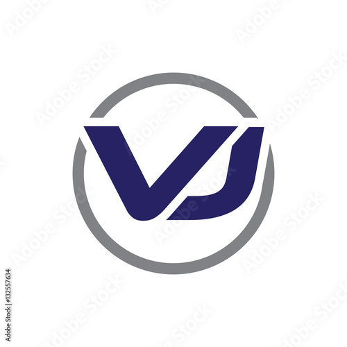 Free Download initial letter logo with circle blue color - GFXLoad