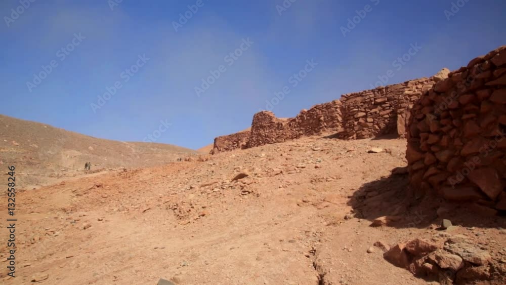 PUKARA DE QUITOR RUINS, ATACA DESERT, CHILE This ancient (pre-Inca) fortress at the entrance to the Valle de Catarpe, which was built in the 12th century to protect the Atacameños from invading Incas PUKARA DE QUITOR RUINS, ATACA DESERT, CHILE This ancient (pre-Inca) fortress at the entrance to the Valle de Catarpe, which was built in the 12th century to protect the Atacameños from invading Incas