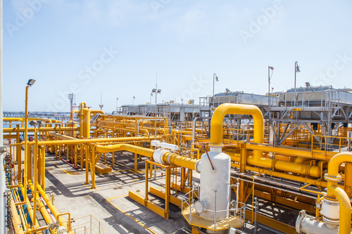 Yellow pipes and connections