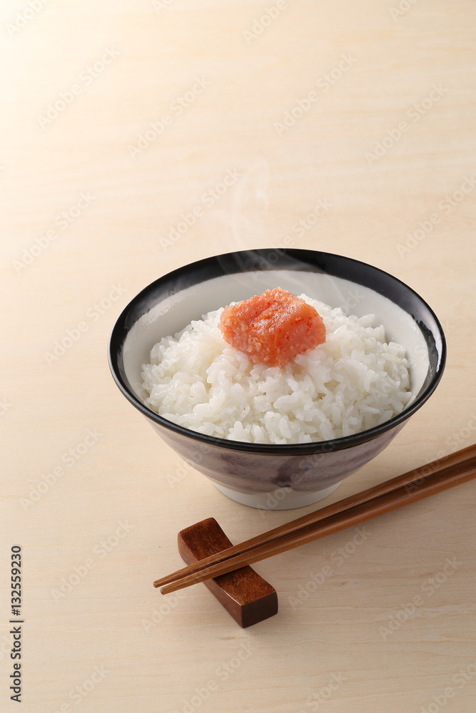 ごはんと辛子明太子