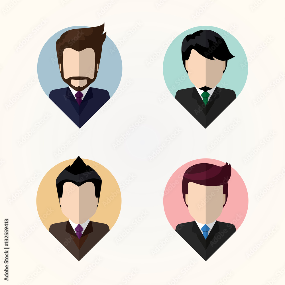 Business people Flat icons. nfo-graphic inspire to drive your business project. Vector illustration. Business people Flat icons. nfo-graphic inspire to drive your business project. Vector illustration.