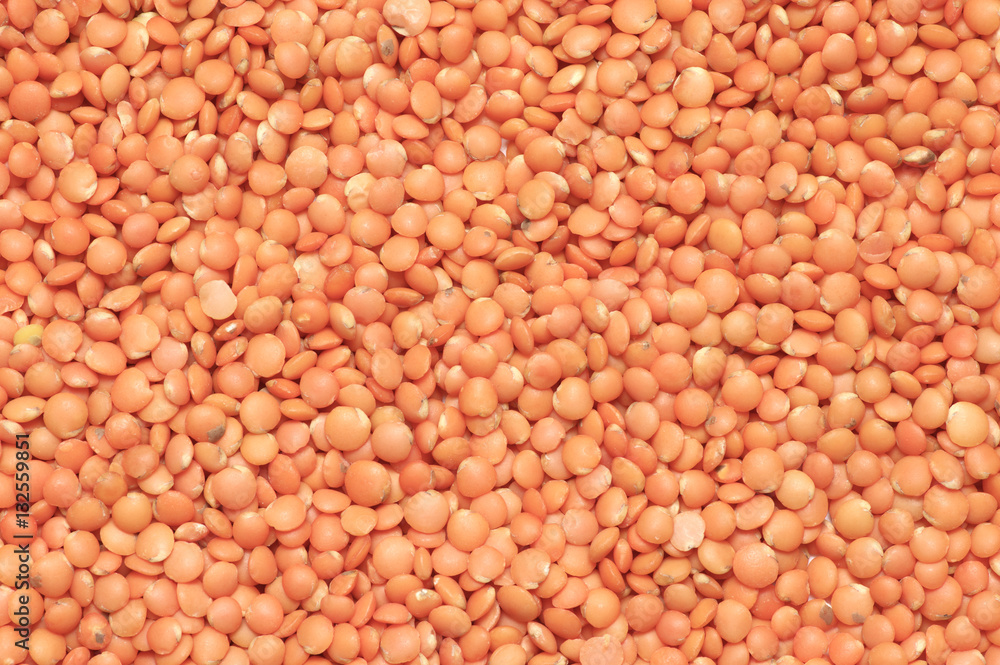 Red lentil background