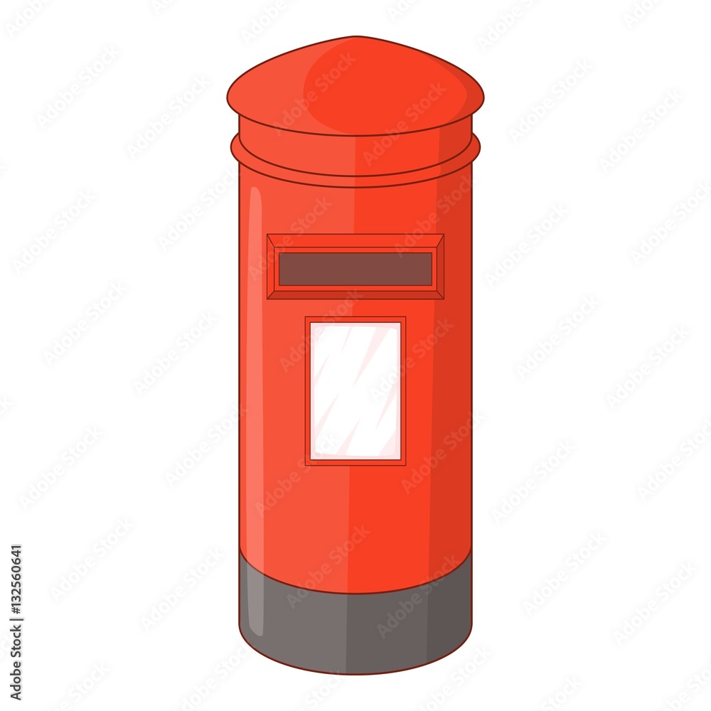 English inbox icon, cartoon style English inbox icon, cartoon style