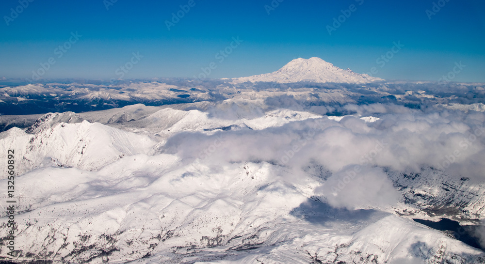 Snowy Mt Rainier in the Distance