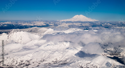 Snowy Mt Rainier in the Distance © Jamie