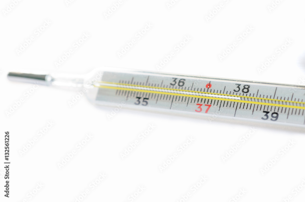Medical thermometer isolated on the white background Medical thermometer isolated on the white background