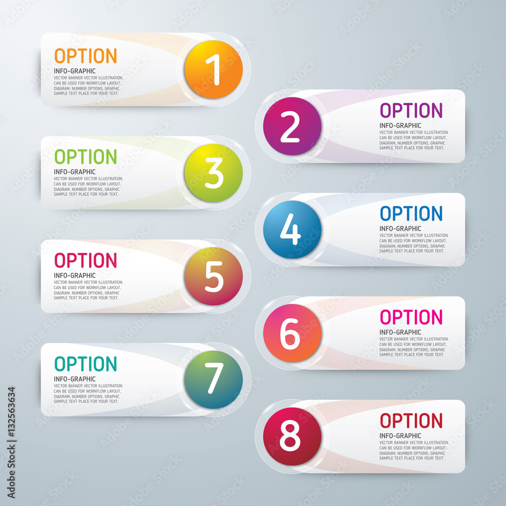Infographic design template and marketing icons, Business concept with 8 options, parts, steps or processes. used for workflow layout, diagram,banner, number options, graphic or web design. Infographic design template and marketing icons, Business concept with 8 options, parts, steps or processes. used for workflow layout, diagram,banner, number options, graphic or web design.