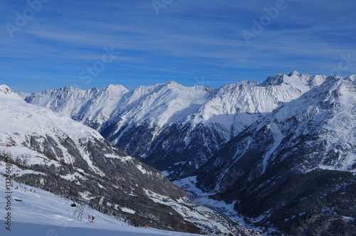 Tirol: DiPanorama der Gipfel rund um Sölden
