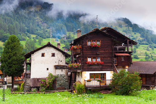 House in the beauty of St Moritz, engadin valley . La Sag 