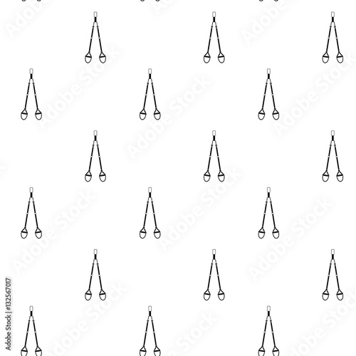 Trx seamless pattern black white