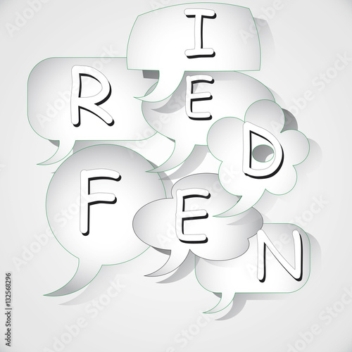 Friedensgespräche weiss