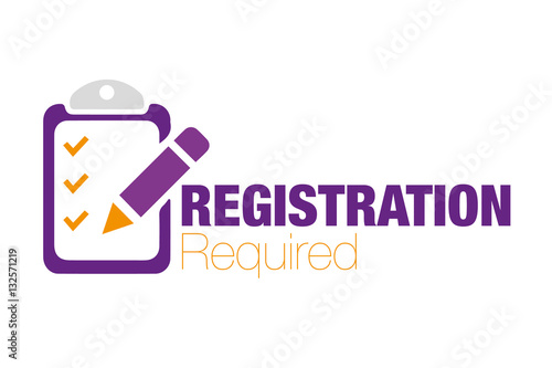 Registration, Sing, Vector photo