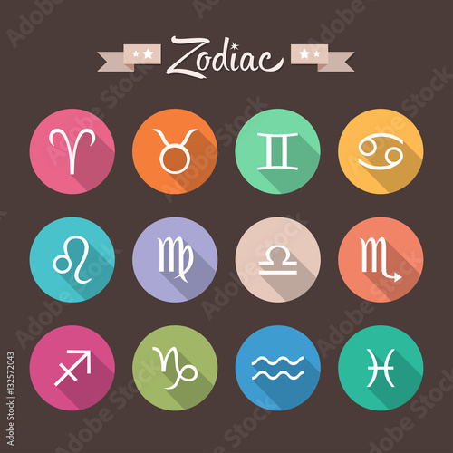 Icons. Zodiac signs.