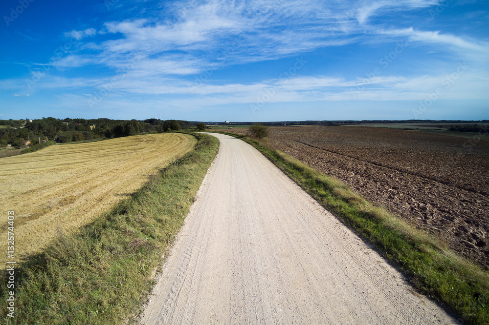 Fototapeta premium Late summer in countryside, Latvia.