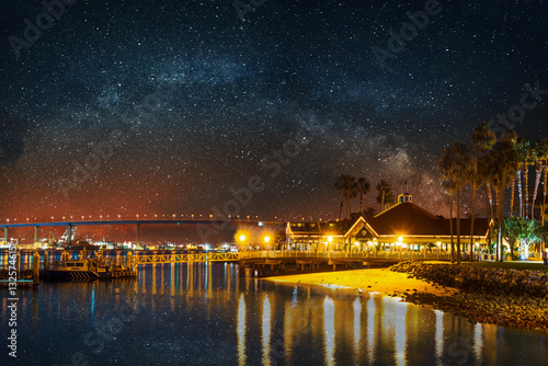 Milky way over Coronado bridge © Gabriele Maltinti