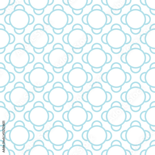 Abstract geometric blue deco art ornament pattern background