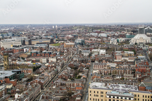 Panorama view of Liverpool, Merseyside, United Kingdom