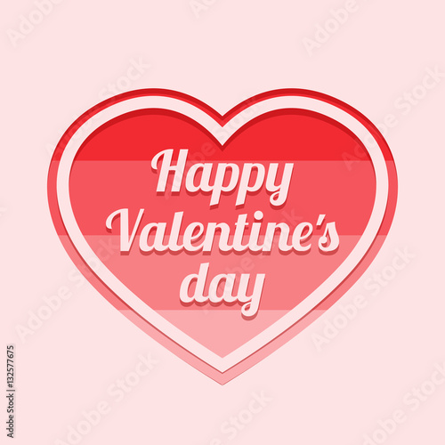 happy valentines day greeting card design