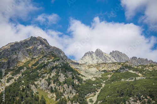 Landscape. View of magnificent mountain range.High Tatras, Slovakia. 