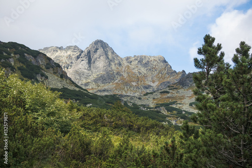 Landscape. View of magnificent mountain range.High Tatras, Slovakia. 